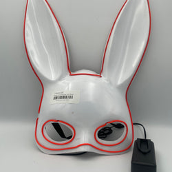 White and Orange LED Bunny Eye Mask