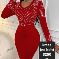 Shiny Long sleeve Dress