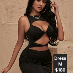 Open Chest Sleeveless Dress