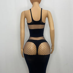 Z Mesh Black Spandex Dress 1226