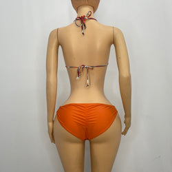 Oyanda Orange With Glitch Pattern Bikini