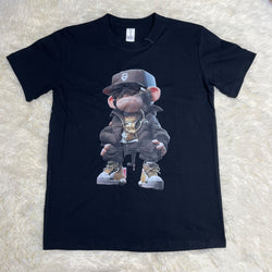 Swag Monkey Print T shirt