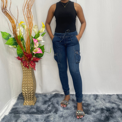 Chocolate Denim Gold Joggers 4227