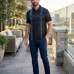 Carlotti Patterned Coloured Style 2 Men Silk Tee Shirt