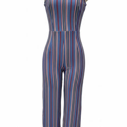 Thin Strap Strip Romper