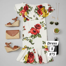 Tube Floral Dress