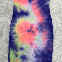 Neon Galaxy Tube Dress