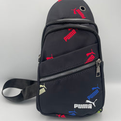 Puma Black with Brand Print Side Bag