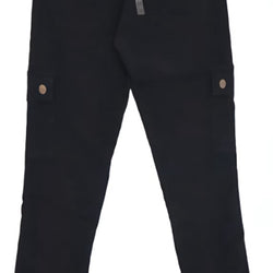 MJPP 5660 Black Stretch Cargo Men Pants