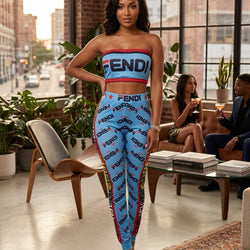Fendi Tube Blue Suit