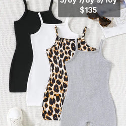 Girls Sleeveless Romper