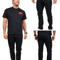 MJP 3906 Long Plain Black Men Pants