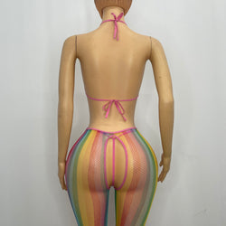 Z Mesh 3pcs Rainbow Freesize Suit
