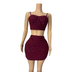 Rhinestone Two Piece Suit