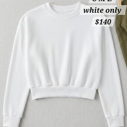 Ladies Plain White Sweater