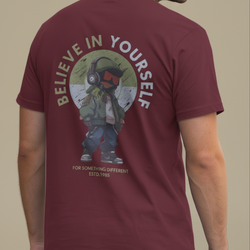 Believe in yourself print Tee shirt