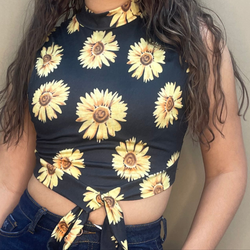 Sunflower Crop Top