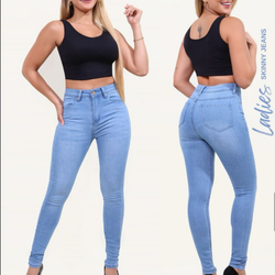 LJP217054 Long Blue Pre wash Jeans