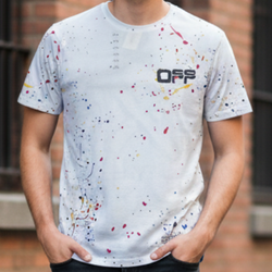 Off-White Paint Splash T Shirt