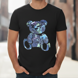 Active Bear Print Men T Shirt
