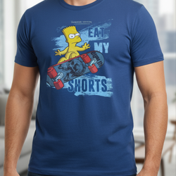 Simpson Bart Skateboard Tee Shirt
