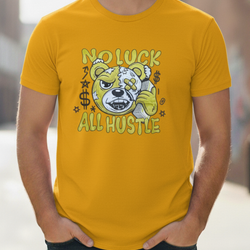 No Luck Print Tee Shirt