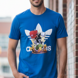Adidas Mario Print Tee Shirt
