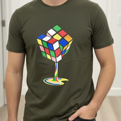 Drip Cube Men Tee Shirt
