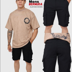 MS0442830 Men Black 3/4 Pants