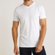 Best Value Tees V Neck White