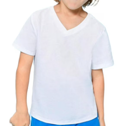 Best Value Kids V Neck White Tees