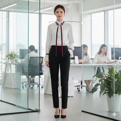 Bow Tie Collar Blouse