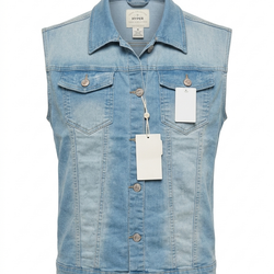 Armless Men Denim Jacket