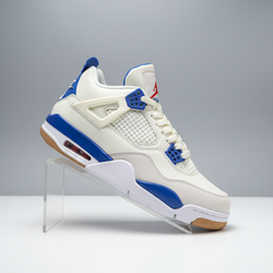 Jordan 4 Cream/Blue Adult Men Sneakers