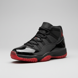 Air Jordan 11 Black/Red High Cut Adult Sneakers