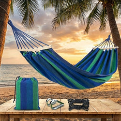 Stripe Wooden Edge Hammock