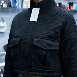 Black Crop Style Jacket