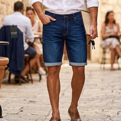 1051 Men Fold Hyper Blue 3/4 Pants