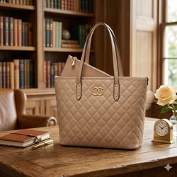 Chanel Diamond Stich Hand Bag 2203
