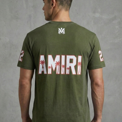 Amiri 22 Palm Tree Men Tee Shirt