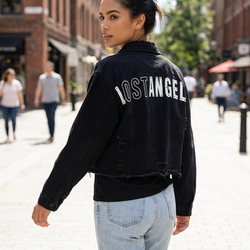 Chic Royale LA Black Denim 3801 Jacket