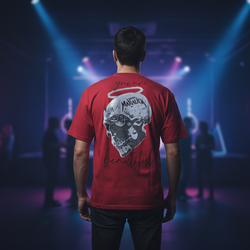 Halo Skull Print Tee