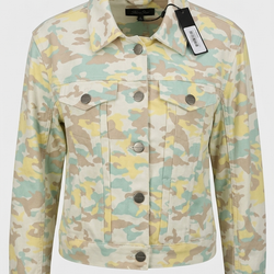 Blue and Beige Camo Style Jacket