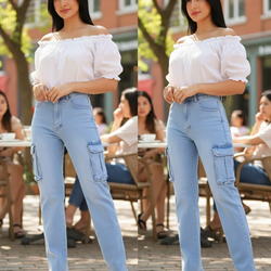 LJP 6793 Cargo Ladies Pants