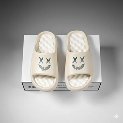 A Nick’s Brand Cream Neon Smile Slide