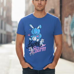 Lucky Charm Teddy Bear Print Tee Shirt