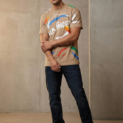 Palm Angels Paint Brush Strokes Men Tee Shirt