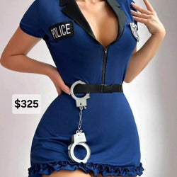 Police Zip Down Dress Costume
