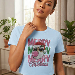 Girly Pop Santa Crop Top