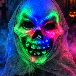 LED Skull Grimace Mask